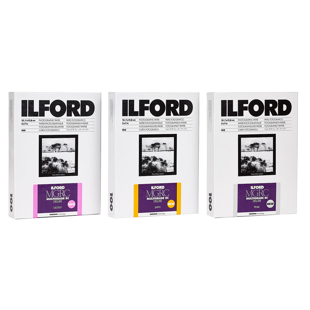 ショッピング買い ILFORD 白黒印画紙 MGRC Deluxe Glossy 5x7 100枚 1179848 少年（小中学生） 